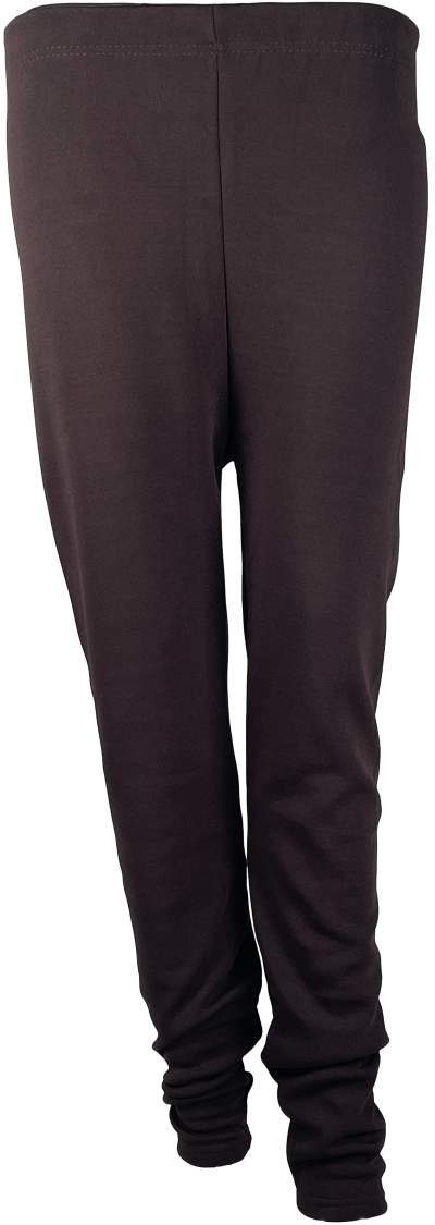 chocolate Plain Plus Size Legging With Fleece